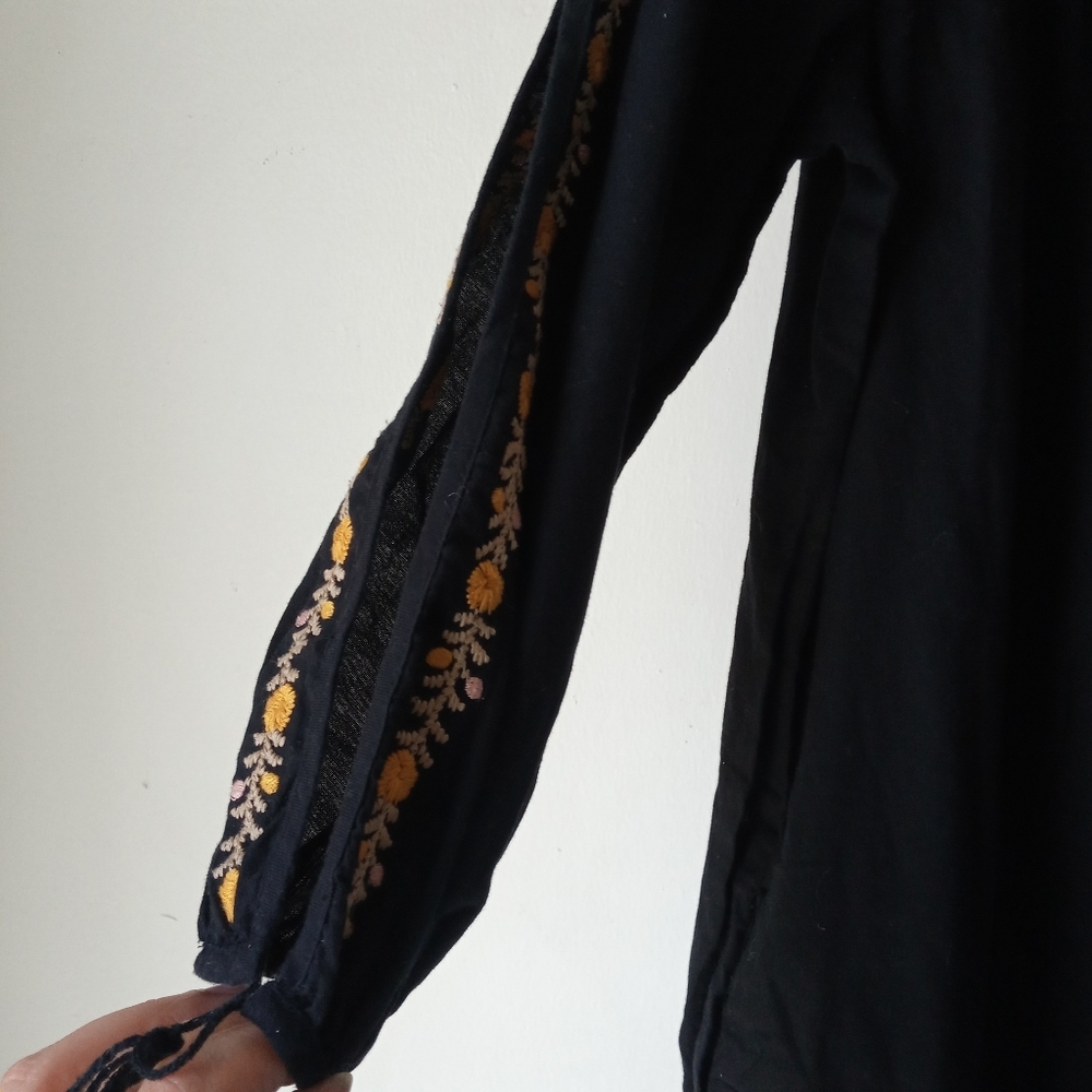 Madewell S Embroidered Slit Sleeve Dress As Is - Picture 8 of 14